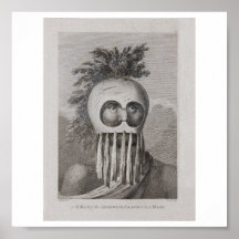 A Man of the Sandwich Islands in a Mask Poster