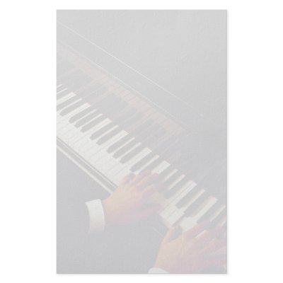 A man playing piano customized stationery by inspirelove