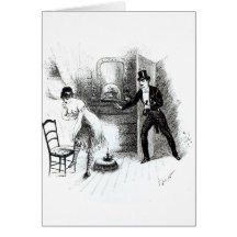 A man visiting a prostitute card
