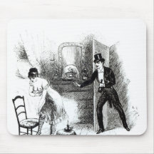 A man visiting a prostitute mouse pad
