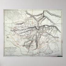 A Map of the Kingdom of Kabul Posters