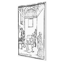 A Medieval Kitchen Canvas Print