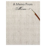 A Memo From Mom... With Pencil Stationery letterhead