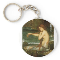 A Mermaid by John William Waterhouse Keychains