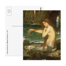 A Mermaid by John William Waterhouse Postcard