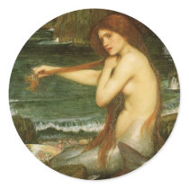 A Mermaid by John William Waterhouse Stickers