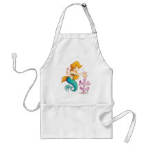 A Mermaids Christmas Apron