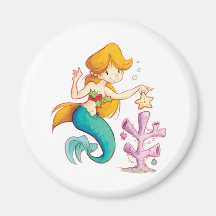 A Mermaids Christmas Magnets