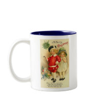 A Merry Christmas Children Card Mug