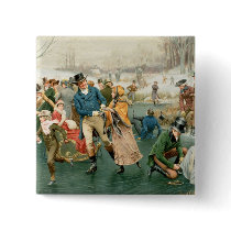 A Merry Christmas, from the Pears Annual, 1907 Pinback Buttons