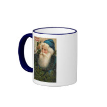 A Merry Christmas Old St. Nick Card Coffee Mugs