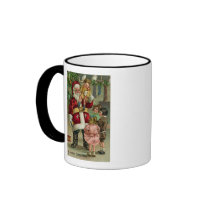 A Merry Christmas Santa and Children Coffee Mugs