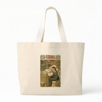 A Merry Christmas Santa in Workshop Card Bags