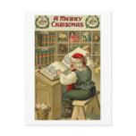 A Merry Christmas Santa in Workshop Card