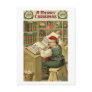 A Merry Christmas Santa in Workshop Card