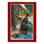"A Merry Christmas" Vintage Christmas Greeting Card