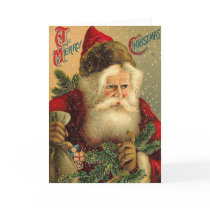 A Merry Christmas Vintage Santa