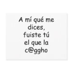 A Mi Que Me Dices Fuiste Tu El Que La Cago Post Cards
