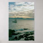 A mid-winter evenin sail print