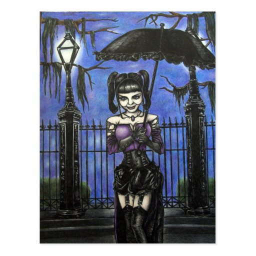 A Midnight Stroll Postcard