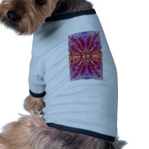 a modern tye dye doggie tshirt