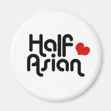 À moitié asiatique aimants