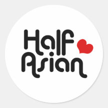 À moitié asiatique autocollants