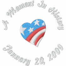 A Moment In History, January 20, 2009 Embroidered Polo Shirt