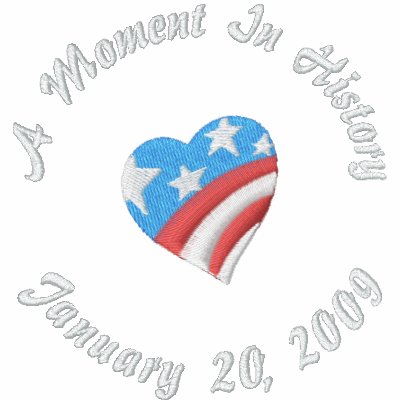 A Moment In History, January 20, 2009 Embroidered Polo Shirt by EmbroideredGifts4You