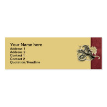"A" monogram business card