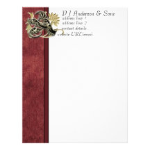"A" monogram letterhead