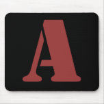 "A" monogram mousepad