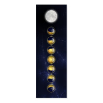 A Month in the Life of the Moon Bookmarks Business Cards