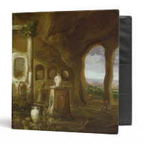 A monument to Augustus, in a grotto with binders