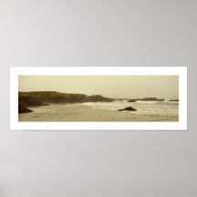 A moody day on the coast posters