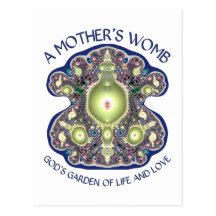 A Mother's Womb: God's Garden of Life and Love Postcard