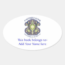 A Mother's Womb: God's Garden of Life and Love Oval Sticker
