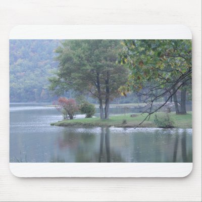 a mountain lake mouse mat by mark59956