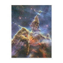 A mountain of dust and gas in the Carina Nebula Postcard