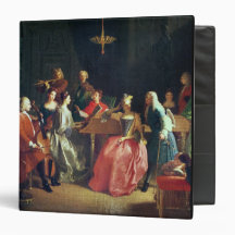 A Musical Evening (oil on canvas) Binder