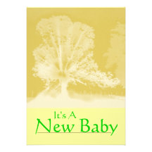 A New Baby Announcement Card