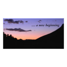 A New Beginning Personalized Photo Card