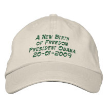 A New Birth of Freedom President Obama Baseball Cap