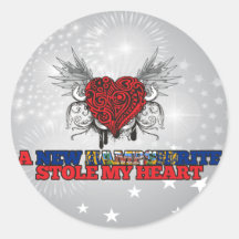 A New Hampshirite Stole my Heart Stickers