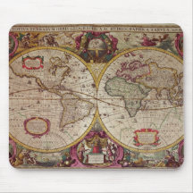 A New Land and Water Map of the Entire Earth Mouse Pads