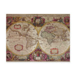 A New Land and Water Map of the Entire Earth Post Card