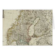 A new map of the Northern States Greeting Card