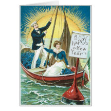 A New Year Greeting Greeting Card