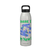 A New Year's Toast Water Bottles