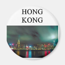 a nice homg kong picture refrigerator magnet